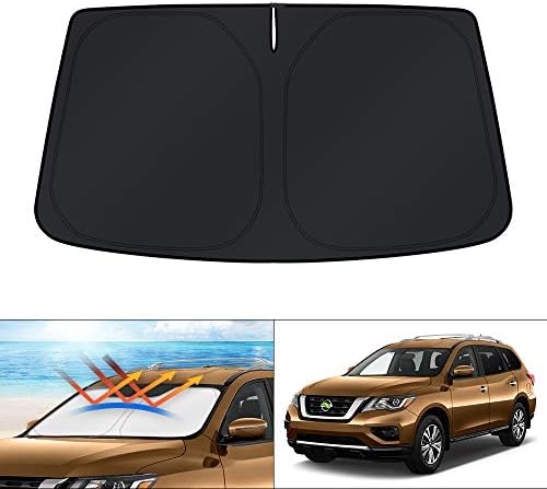 KUST Windshield Sun Shade for 2013-2020 Nissan Pathfinder Accessories Sunshade by KUST