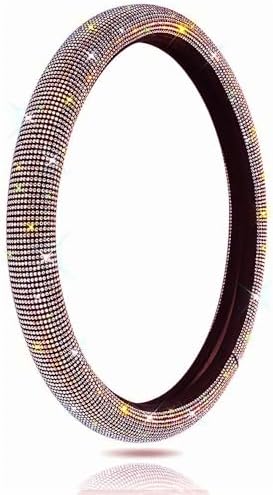 Car Bling Steering Wheel Cover for Women, Colorful Rhinestone Accessories - Image 5
