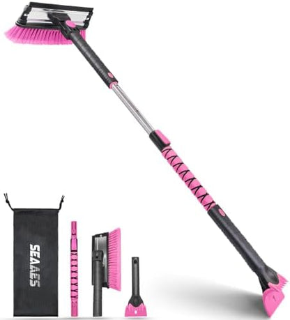 SEAAES 46.7 Inch SUV Long Snow Scraper and Brush by SEAAES