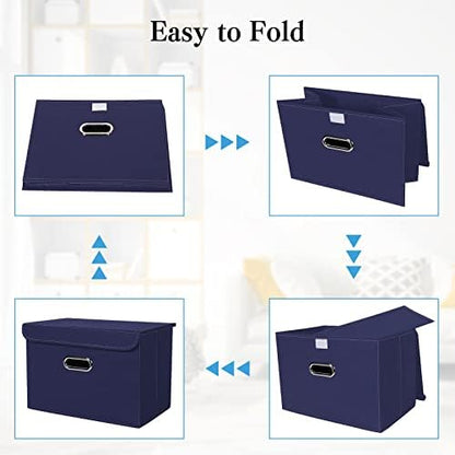 STOREONE Fabric Storage Cube Bins Foldable Organizer Container Collapsible - Image 6