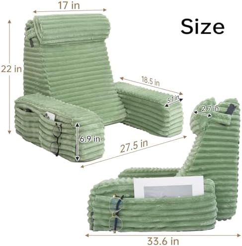 ENITYA 22" XL Back Pillow for Bed Sitting Up - Image 2