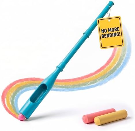 Sidewalk Chalk Holder for Kids and Toddlers – Stand-Up Outdoor Chalk Stick by WalkieChalk
