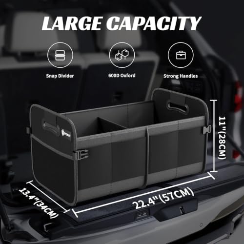 Sposuit Trunk Organizer for Car - 55L Collapsible Sturdy Car Storage - Image 2