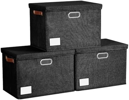15" Fabric Storage Box with Lids by Roobyl