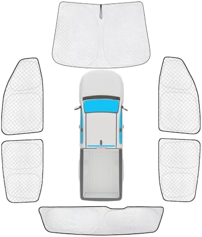 KMF 6pcs Thicken Sun Shades for Chevy Colorado 2015-2022 Accessories, Chevrolet by KMF