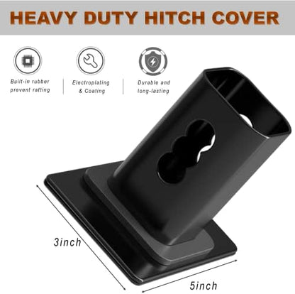 Heavy American Flag Metal Trailer Hitch Cover - Image 3