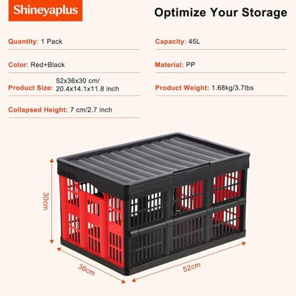 Collapsible Storage Bins, Collapsible Crates Basket - Image 2
