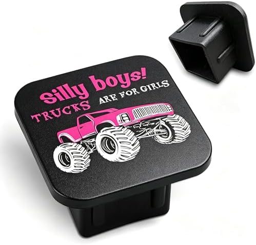 Trailer Hitch Cover Silly Boys Trucks by Unknown
