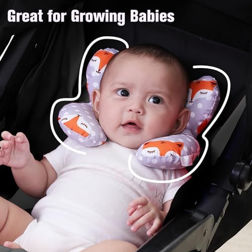 KAKIBLIN Baby Neck Pillows for Car Seat, Baby Head Support Pillow - Image 4
