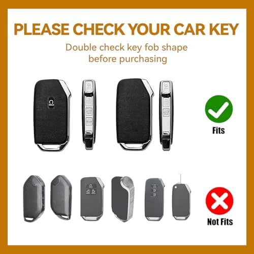 Key Fob Cover with Diamond, Compatible with Kia Cerato Ceed Forte NIRO Sorento - Image 2