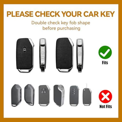 Key Fob Cover with Diamond, Compatible with Kia Cerato Ceed Forte NIRO Sorento - Image 2