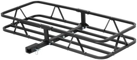 CURT 18145 Cargo Basket Hitch Trailer Hitch Cargo Carrier, 500 lbs. Capacity by Curt+Manufacturing