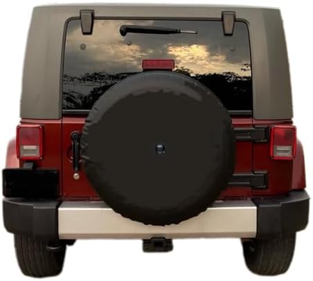 Black Spare Tire Cover with Backup Camera Hole, L-XL-XXL - Image 3