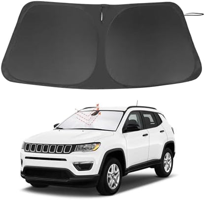 Windshield Sun Shade for 2017-2025 Jeep Compass Accessories by LHFLIVE