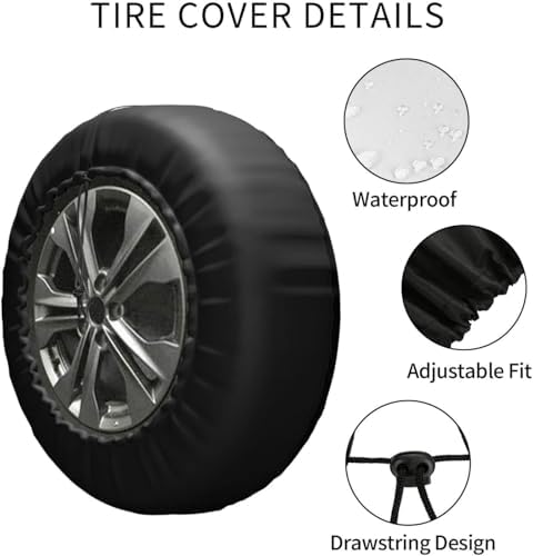 Rv Spare Tire Cover for Trailers, Waterproof Dust-Proof Camper Spare Tire Cover - Image 4