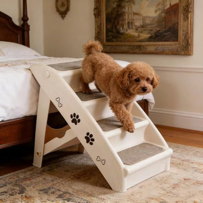 ZENY Dog Stairs for Bed 20" H, 4-Step Dog Steps for High Bed - Image 2