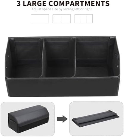 AUTOARK Leather Car Trunk Organizer, Durable Collapsible Adjustable - Image 6