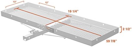 CURT 18100 Tray-Style Trailer Hitch Cargo Carrier, 500 lbs. Capacity, 60-Inch x - Image 5