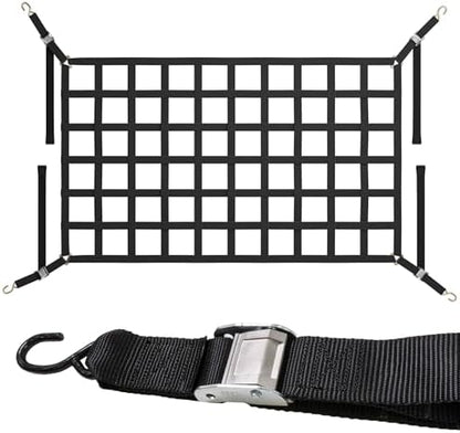 US Cargo Control Cargo Net for Pickup Truck Bed 6.8 FT x 4.2 FT, Adjustable by USCargoControl