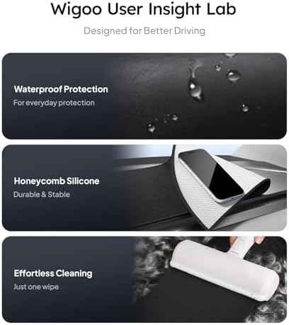 Wigoo Dashboard Cover for Tesla Model Y 2020-2024, Anti-Glare Suede - Image 6