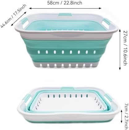 SAMMART 42L Collapsible Plastic Laundry Basket - Image 4