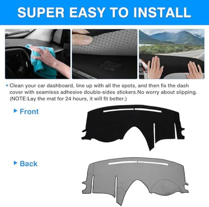 Autorder Dashboard Cover Mat for Toyota Sienna 2004-2010 Accessories Dash Cover - Image 5
