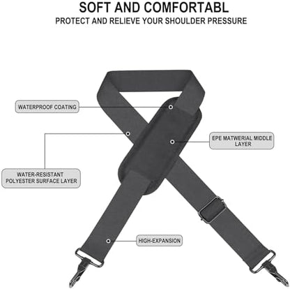 Shoulder Strap 72 inch, Universal Replacement Laptop Shoulder Strap - Image 5