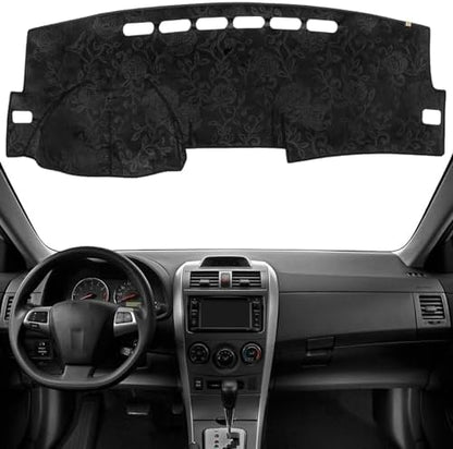 Dashboard Cover Dash Mat Fit for to-yota Corolla 2013-2009, Car Dash Board Mat by KEYOOG