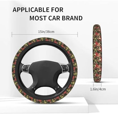 Mushroom Steering Wheel Cover Anti-Slip and Practical 14.5-15 Inch Universal - Image 2