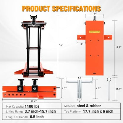 Nilight Motorcycle Lift 1100 LBS ATV Scissor Jacks - Image 6