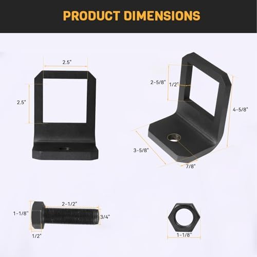 Anti Rattle Hitch Tightener Clamp, Heavy Duty 1/2in Synthetic Steel Coated - Image 6