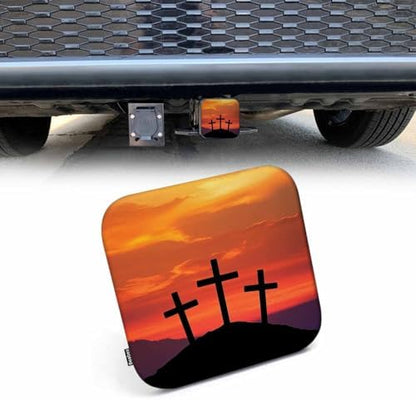 Trailer Hitch Receiver Covers Christian Cross Hitch Cover Protector, Jesus by Beabes