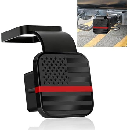 Universal Flag Tow Hitch Covers, Receiver Tube Hitch Plug, American Flag Rubber by Unknown