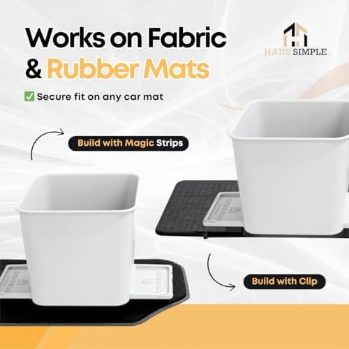 Car Trash Can for Vehicles Leakproof Compact Garbage Bin w/ Stability Flap - Image 5