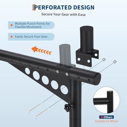 Adjustable Steel Truck Ladder Rack, 1000 Lbs Capacity, Pick-Up Truck Bed Ladder - Image 7