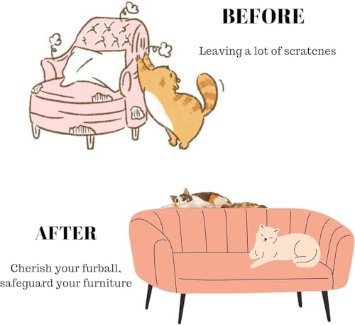 Anti-Cat Scratch Furniture Protector, Single-Side Cat Couch Scratch Protector - Image 3