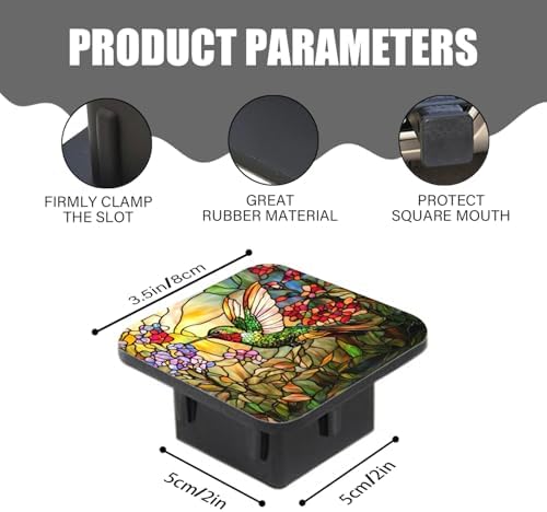 Hitch Cover Fits for 2-Inch Hitch, Hummingbird in Stained - Image 3