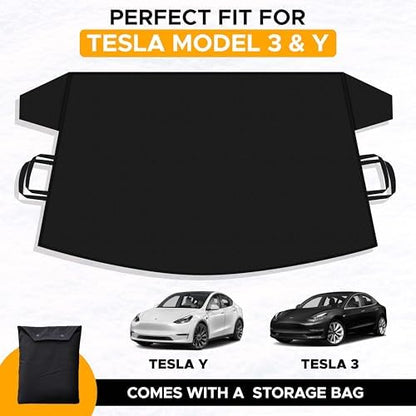 EcoNour Snow Cover for Tesla Model 3/Y, Windshield Cover for Ice and Snow - Image 3