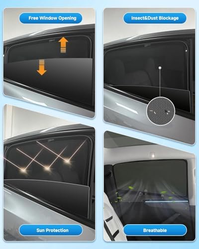 Car Window Shade for Forester 2019-2024, 2 Pack UV & Glare Protection, - Image 5