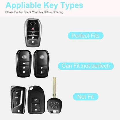 for Toyota Key Fob Cover with Keychain - Image 3
