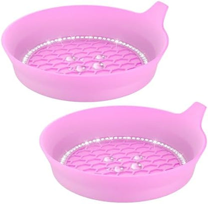 2 PCS Car Cup Coasters, Bling Cup Holder Coaster by BFXM