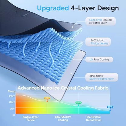 KUST Windshield Sun Shade for Chevrolet Chevy Tahoe/GMC Yukon 2015-2020 Window - Image 3
