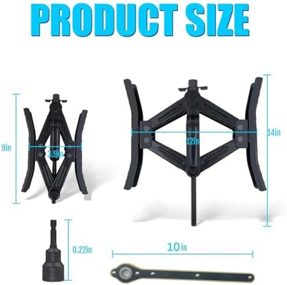 RV Rotatable Wheel Chock Stabilizers, Camper Heavy Duty Tire Chock Stabilizers - Image 3