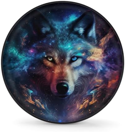 Rv Spare Tire Cover Wheel Cool Galaxy Animal Wolf Tire Covers Wheel Protectors by FengQuGou