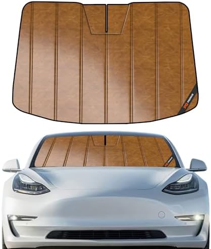 Pigenius Windshield Sun Shade for Tesla Model 3 2018-2026, Model Y 2020-2025 by Pigenius