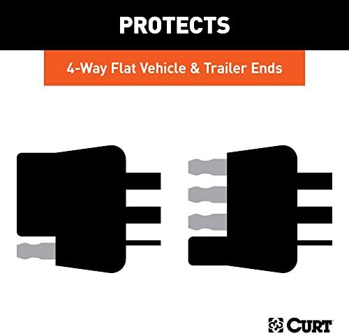 CURT 58761 Vehicle and Trailer-Side 4-Pin Flat Wiring Harness Dust Covers - Image 4