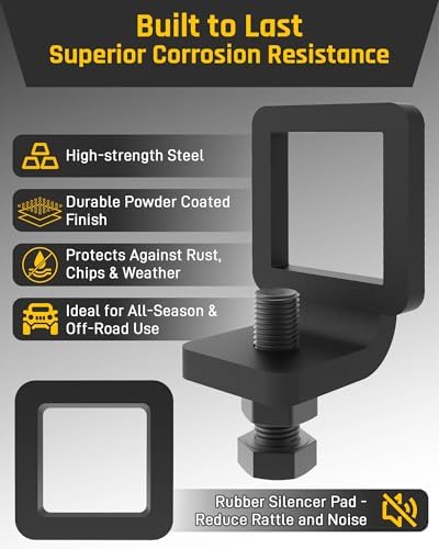 Wyckoff 2" Anti-Rattle Hitch Clamp, Heavy-Duty Tightener & Hitch Stabilizer - Image 3