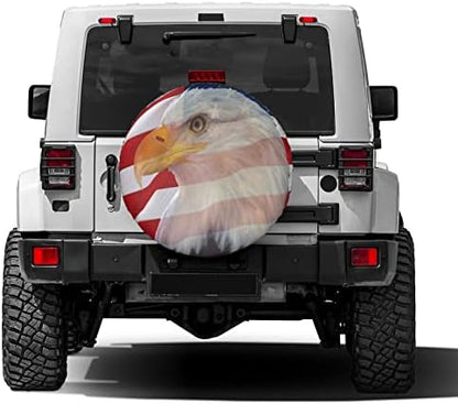Delerain Bald Eagle American Flag Spare Tire Covers - Image 2