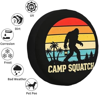 Camp Squatch Spare Tire Cover Waterproof Wheel Cover 14 Inch Universal Fit - Image 6
