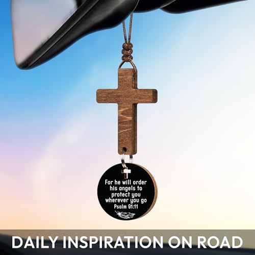 Christian Gifts for Men, Cross for Car Accessories for Men - Image 4